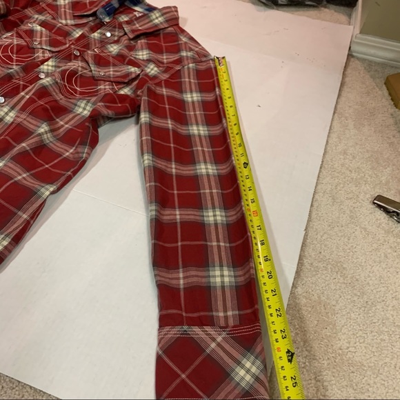 True religion western style plaid button down - Picture 6 of 11